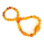 Baltic honey amber necklace