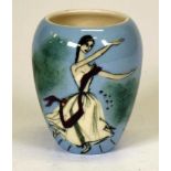 Martin Boyd hand painted ceramic posy vase