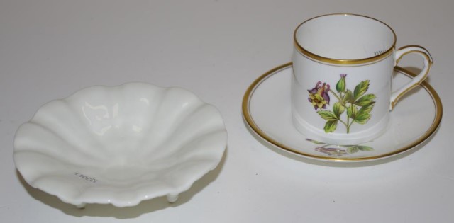 Royal Worcester 'Columbine' coffee cup & saucer - Image 2 of 2
