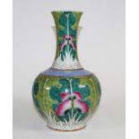 Antique Chinese hand painted ceramic vase