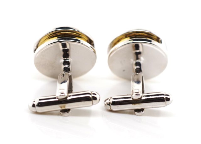 Sterling silver and crystal set cufflinks - Image 4 of 4