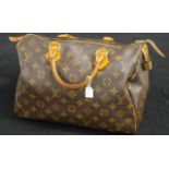 Louis Vuitton "Speedy" monogrammed handbag