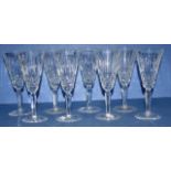Set eight Waterford 'Lismore' champagne flutes