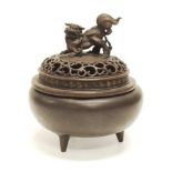 Good Chinese hand made bronze censer