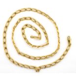18ct yellow gold rada chain link necklace