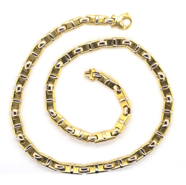 18ct two tone gold necklace - Image 3 of 3