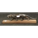 Carved tiger figure