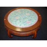 Vintage Nonya Peranakan porcelain coffee table