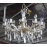 Crystal 10 branch chandelier