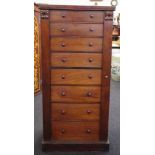 Mahogany 'Wellington' specimen chest