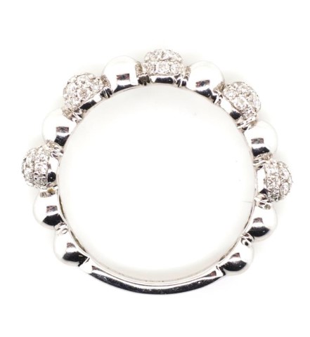 18ct white gold and diamond bubble ring - Image 6 of 6