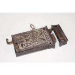 Antique cast iron interior door lock