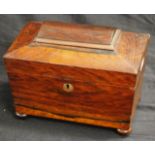 Vintage sarcophagus form tea caddy