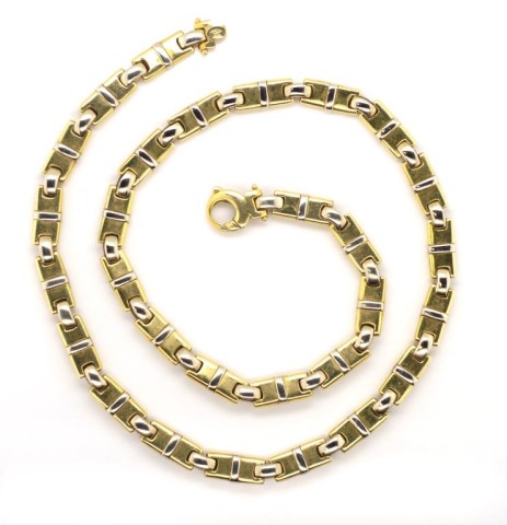 18ct two tone gold necklace