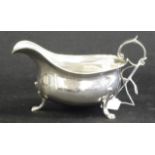 George V sterling silver sauce jug