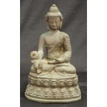 Thai bronze seated Buddha figure