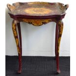 Italian Rococo revival style tray table