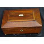 Regency rosewood jewellery box