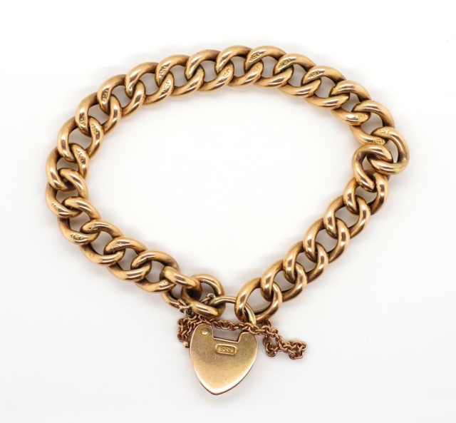 Antique 15ct rose gold bracelet - Image 2 of 2