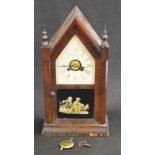 Antique Jerome wood cased mantle clock