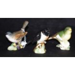 Set three hand painted Beswick bird figures