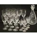 Set matching Orrefors wine glasses