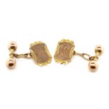 9ct rose gold cufflinks