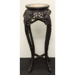 Antique Chinese marble top stand