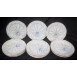 Set fifteen Wedgwood Creamware entree plates