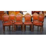 Set of 8 Italian dining chairs