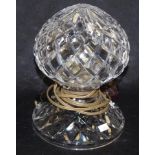 Vintage cut crystal boudoir lamp