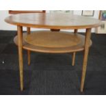 Retro teak round occasional table