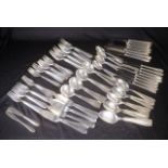 Cohr Denmark silver sixty eight piece cutlery set