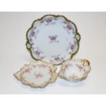 Three piece set vintage Limoges ceramic bowls