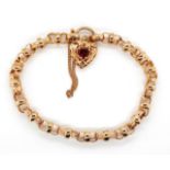 A good 9ct rose gold bracelet