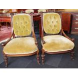 Pair of early 20th century lounge chairs