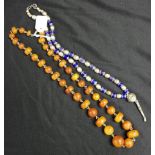 Two various Oriental bead necklaces