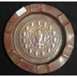 Australian Cricket Team 1930 'Ashes' brass ashtray