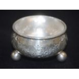 Victorian sterling silver open salt