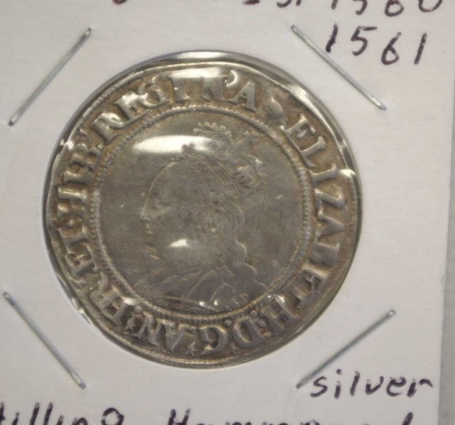 Elizabeth I hammered silver shilling 1560/61 - Image 2 of 2