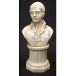 Antique Parian Robert Burns bust