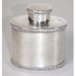 Good Victorian silver plate tea caddy