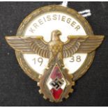 Hitler York Kreissieger 1938 badge