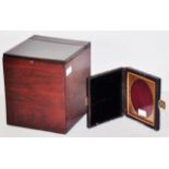 Antique timber tea caddy box