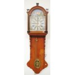 Antique wood cased Dutch Friesland wall clock