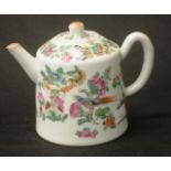 Antique famille rose Chinese porcelain teapot