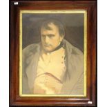 Antique timber framed Napoleon print