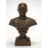 Earl Kitchener bronzed bust figure