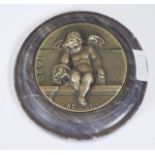 French medallion inscribed "D'Apres N. Blasset"