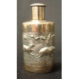 Indian silver perfume bottle